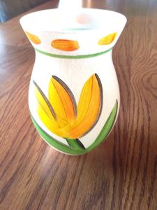 Yellow Kosta-Boda Tulipa vase